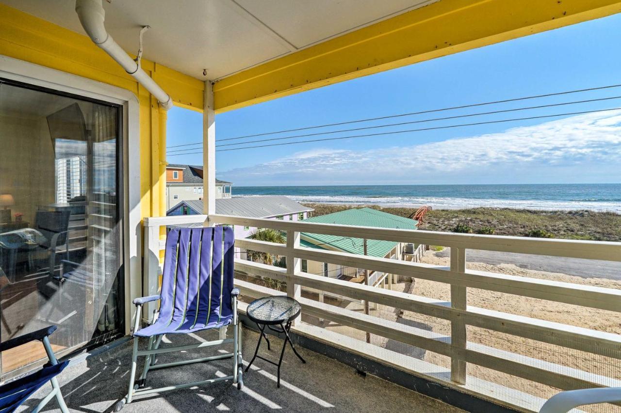 Breezy Beach Retreat With 180-Degree Ocean Views! Apartment Carolina Beach Bagian luar foto